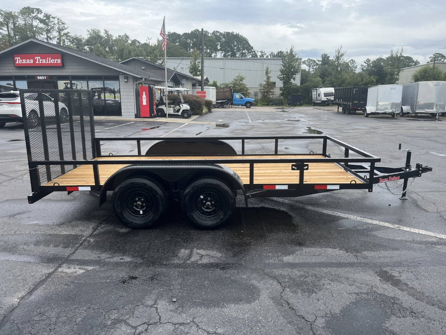 New UT61470 TEXAS TRAILERS 6'10" X 14' UTILITY TRAILER