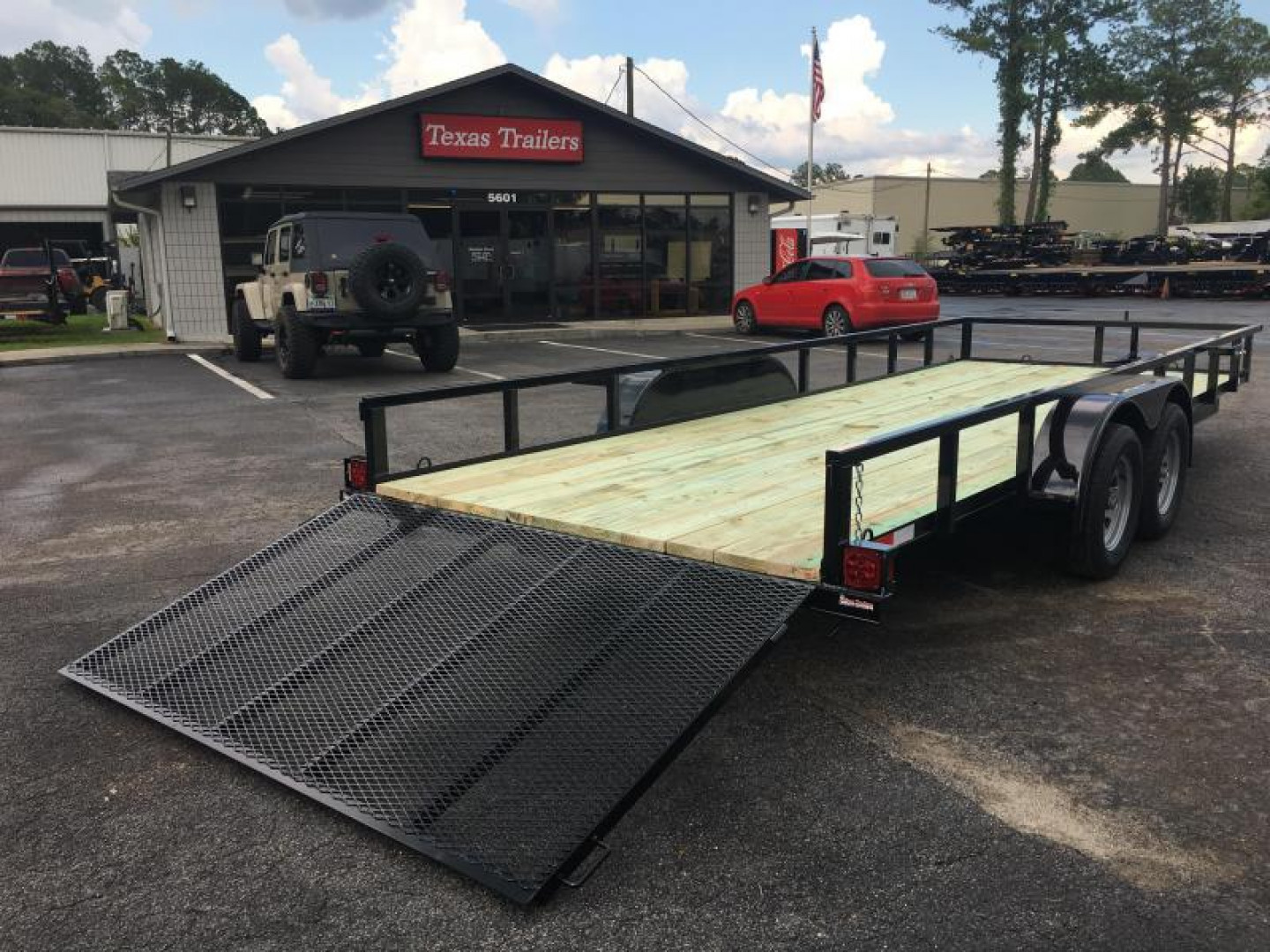 New UT61870 TEXAS TRAILERS 6'10" X 18' UTILITY TRAILER
