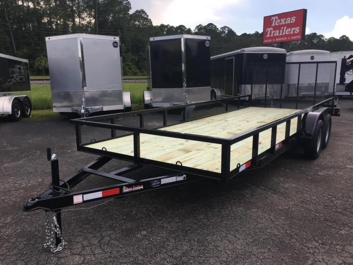 New UT61870 TEXAS TRAILERS 6'10" X 18' UTILITY TRAILER