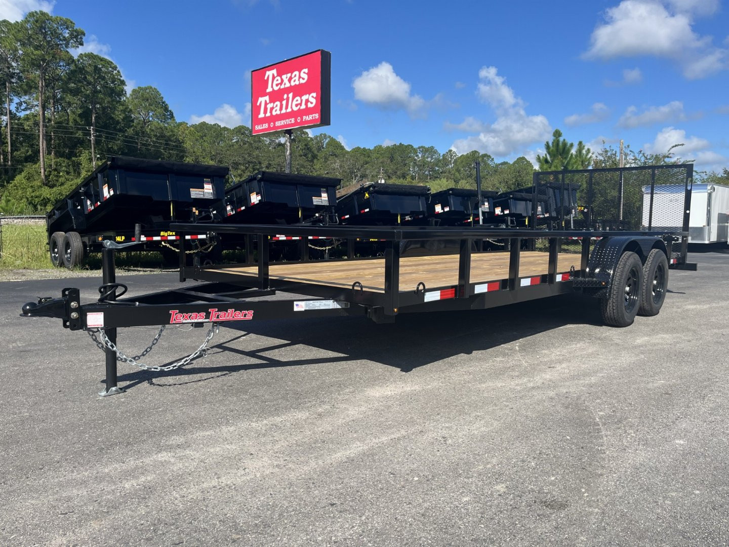New UT62070 TEXAS TRAILERS 6'10" X 20' UTILITY TRAILER
