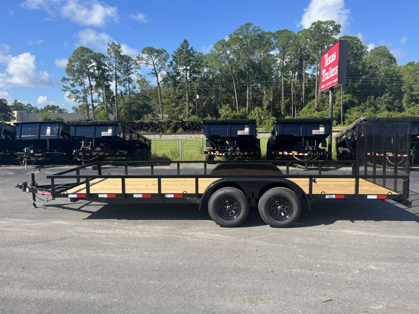 New UT62070 TEXAS TRAILERS 6'10" X 20' UTILITY TRAILER