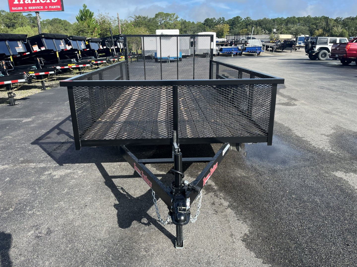 New LM61470 TEXAS TRAILERS 6'10" X 14' LAWN MAINTENANCE TRAILER