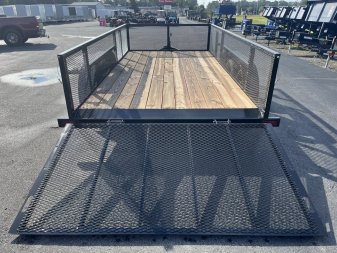 New LM61470 TEXAS TRAILERS 6'10" X 14' LAWN MAINTENANCE TRAILER