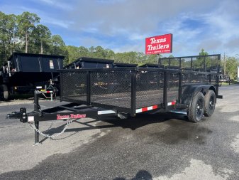 New LM61470 TEXAS TRAILERS 6'10  X 14' LAWN MAINTENANCE TRAILER