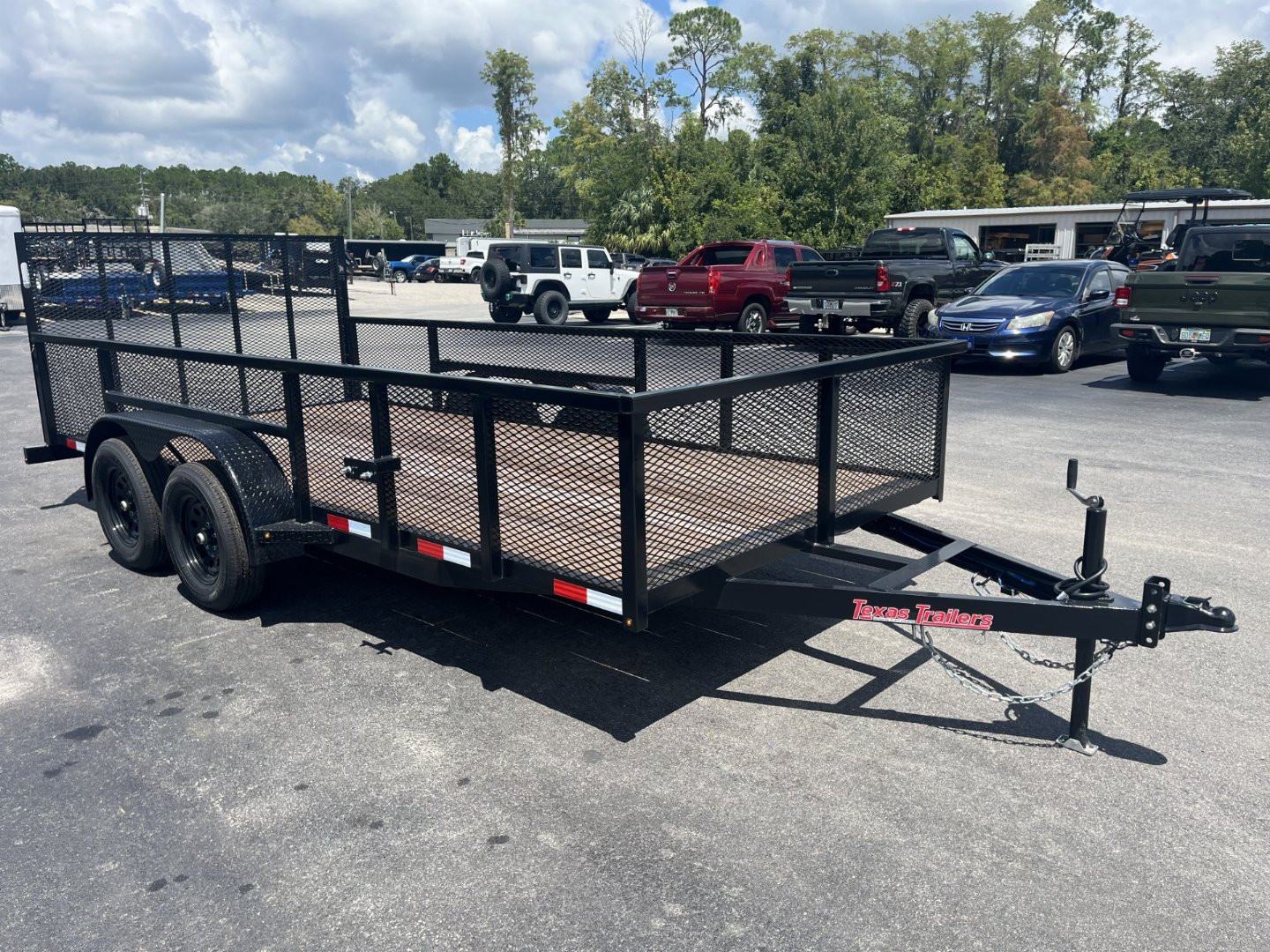 New LM61670 TEXAS TRAILERS 6'10" X 16' LAWN MAINTENANCE TRAILER