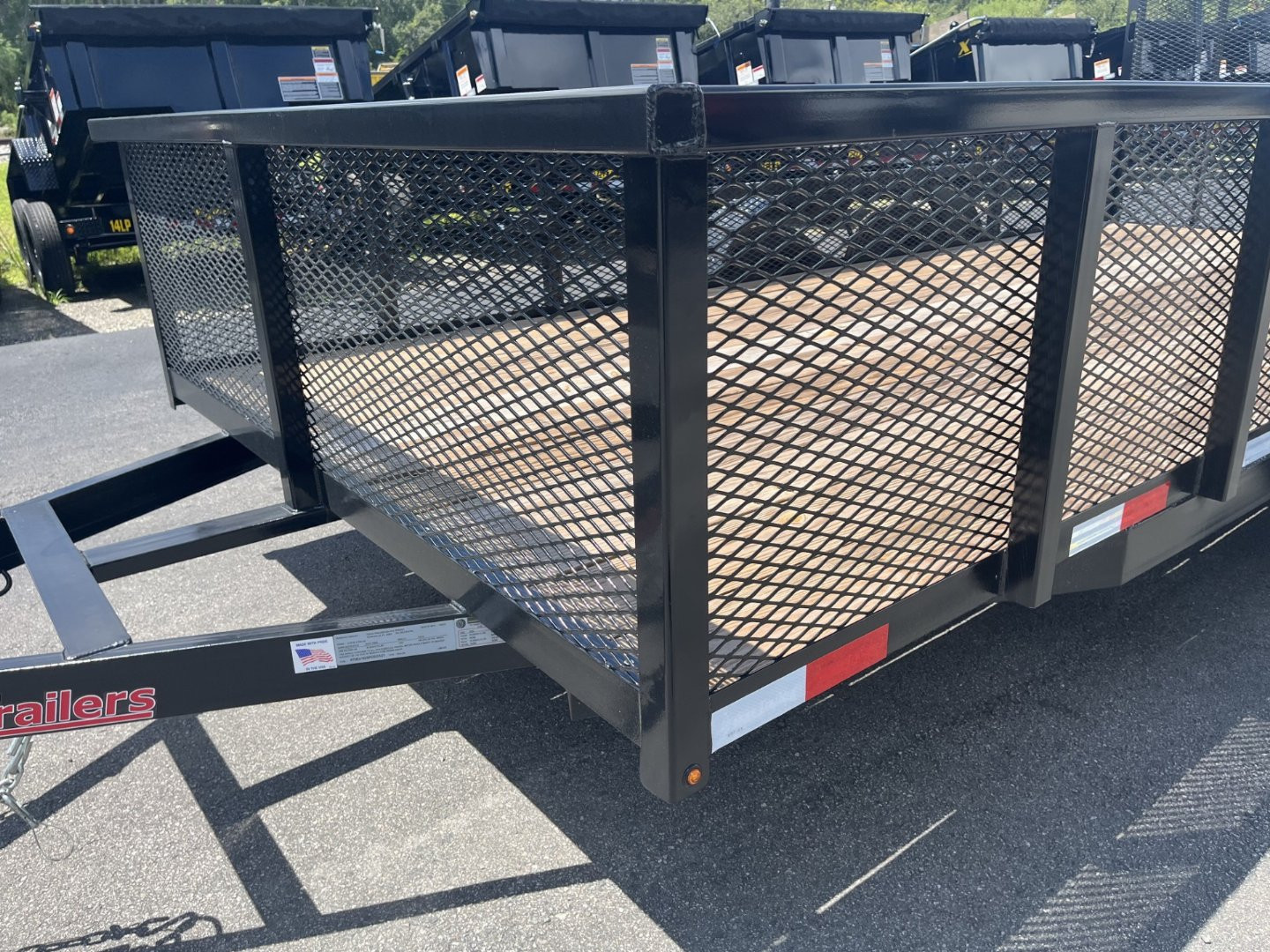 New LM61670 TEXAS TRAILERS 6'10" X 16' LAWN MAINTENANCE TRAILER