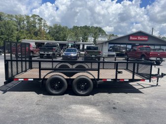 New LM61670 TEXAS TRAILERS 6'10" X 16' LAWN MAINTENANCE TRAILER