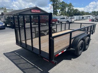 New LM61670 TEXAS TRAILERS 6'10" X 16' LAWN MAINTENANCE TRAILER
