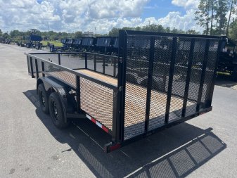 New LM61670 TEXAS TRAILERS 6'10" X 16' LAWN MAINTENANCE TRAILER