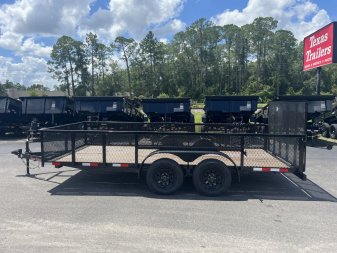 New LM61670 TEXAS TRAILERS 6'10" X 16' LAWN MAINTENANCE TRAILER