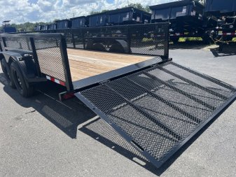New LM61670 TEXAS TRAILERS 6'10" X 16' LAWN MAINTENANCE TRAILER