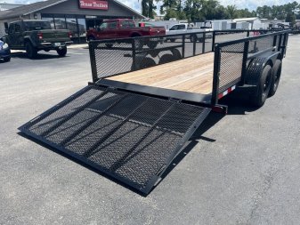 New LM61670 TEXAS TRAILERS 6'10" X 16' LAWN MAINTENANCE TRAILER