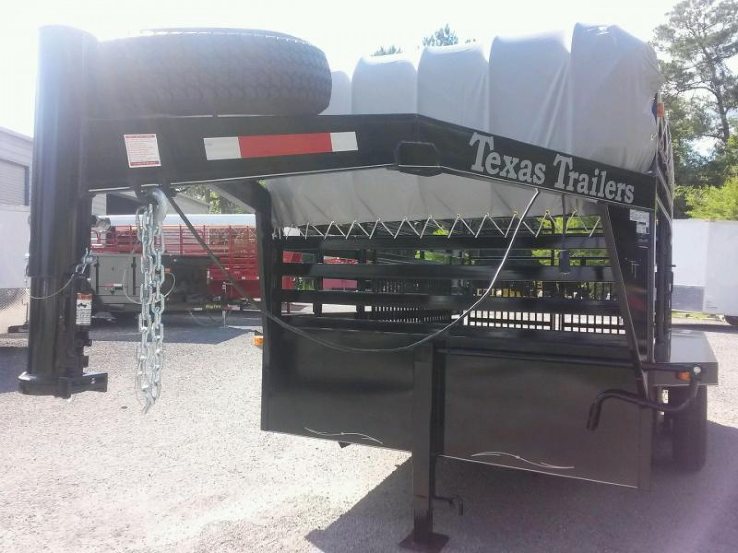 New ST1210G TEXAS TRAILERS 12' GOOSENECK STOCK TRAILER W/ OPEN BULKHEAD