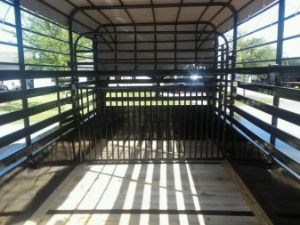 New ST1210G TEXAS TRAILERS 12' GOOSENECK STOCK TRAILER W/ OPEN BULKHEAD