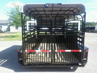 New ST1210G TEXAS TRAILERS 12' GOOSENECK STOCK TRAILER W/ OPEN BULKHEAD