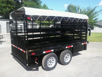 New ST1210G TEXAS TRAILERS 12' GOOSENECK STOCK TRAILER W/ OPEN BULKHEAD