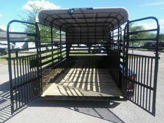New ST1210G TEXAS TRAILERS 12' GOOSENECK STOCK TRAILER W/ OPEN BULKHEAD