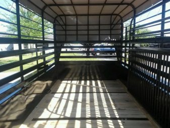 New ST1210G TEXAS TRAILERS 12' GOOSENECK STOCK TRAILER W/ OPEN BULKHEAD