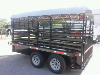 New ST1210G TEXAS TRAILERS 12' GOOSENECK STOCK TRAILER W/ OPEN BULKHEAD