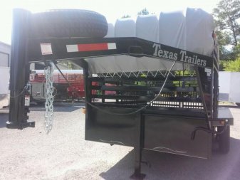 New ST1210G TEXAS TRAILERS 12' GOOSENECK STOCK TRAILER W/ OPEN BULKHEAD