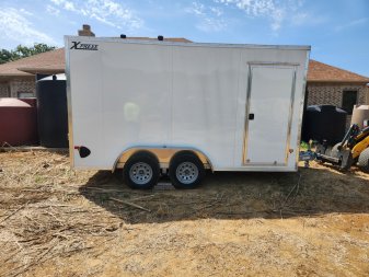 New 7.5' x 14' Aluminum Cargo TA Cargo / Enclosed Trailer