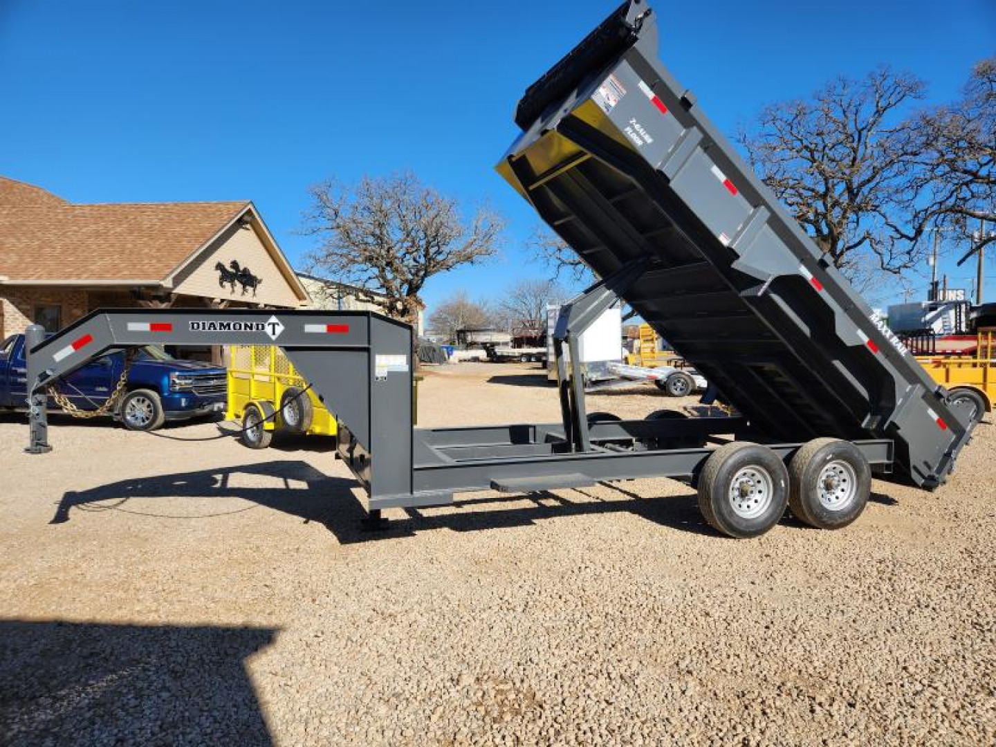 New 83 X 16' DMP-140 Gooseneck Dump Trailer