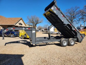 New 83 X 16' DMP-140 Gooseneck Dump Trailer