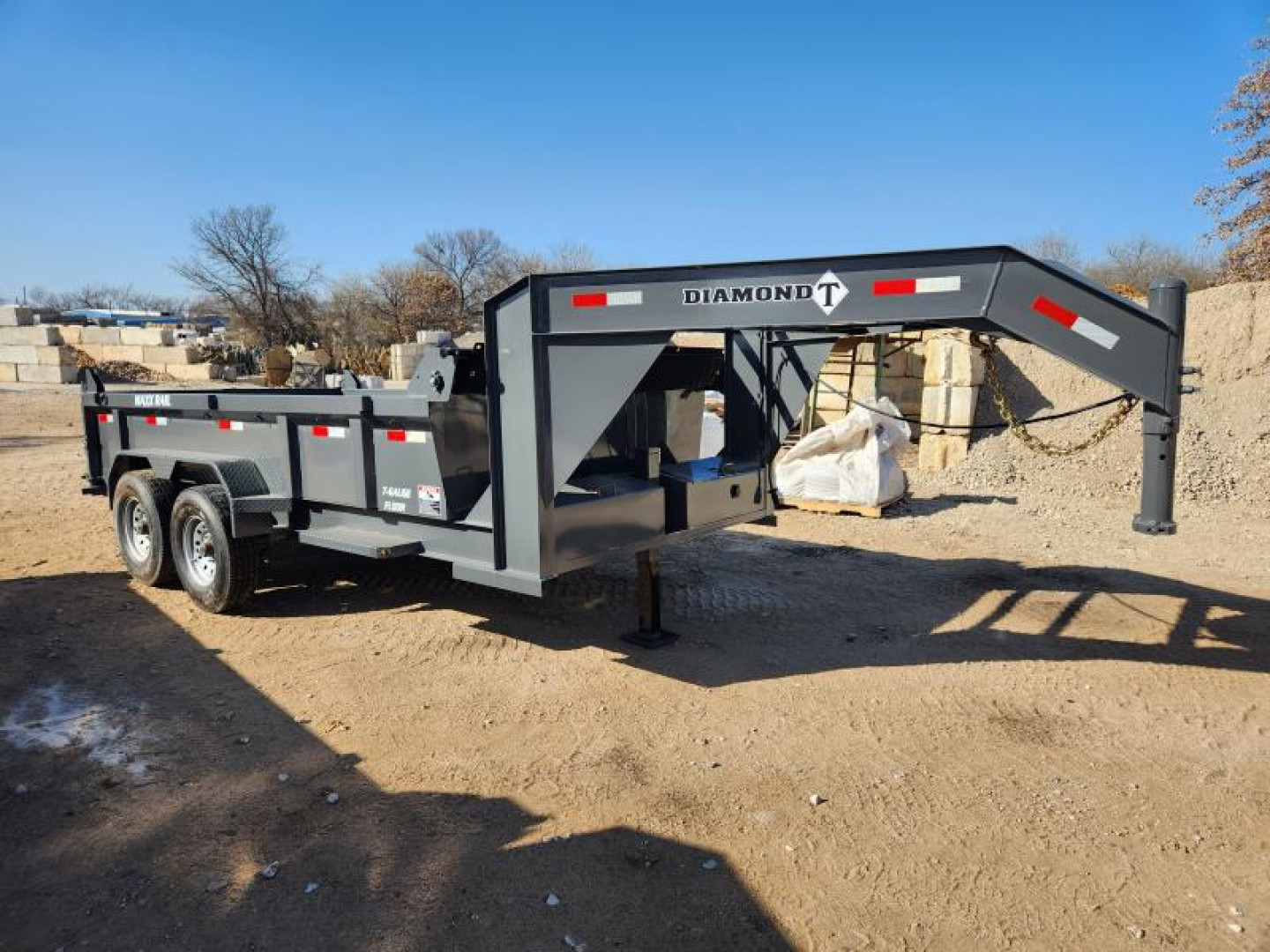 New 83" X 14' DMP-140 Gooseneck Dump Trailer