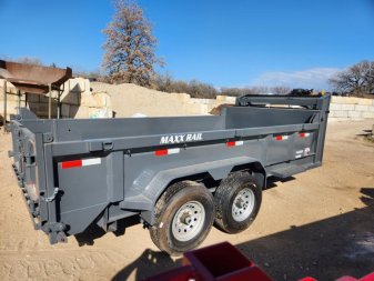 New 83" X 14' DMP-140 Gooseneck Dump Trailer