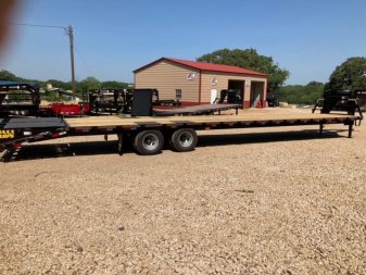 New 102" X 40' Gooseneck Flat Bed Trailer
