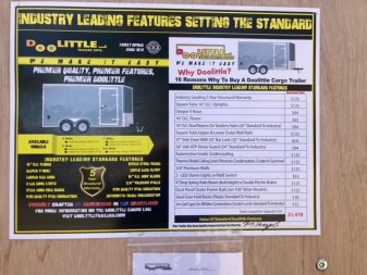 New 7' X 16' Cargo / Enclosed Trailer Premier