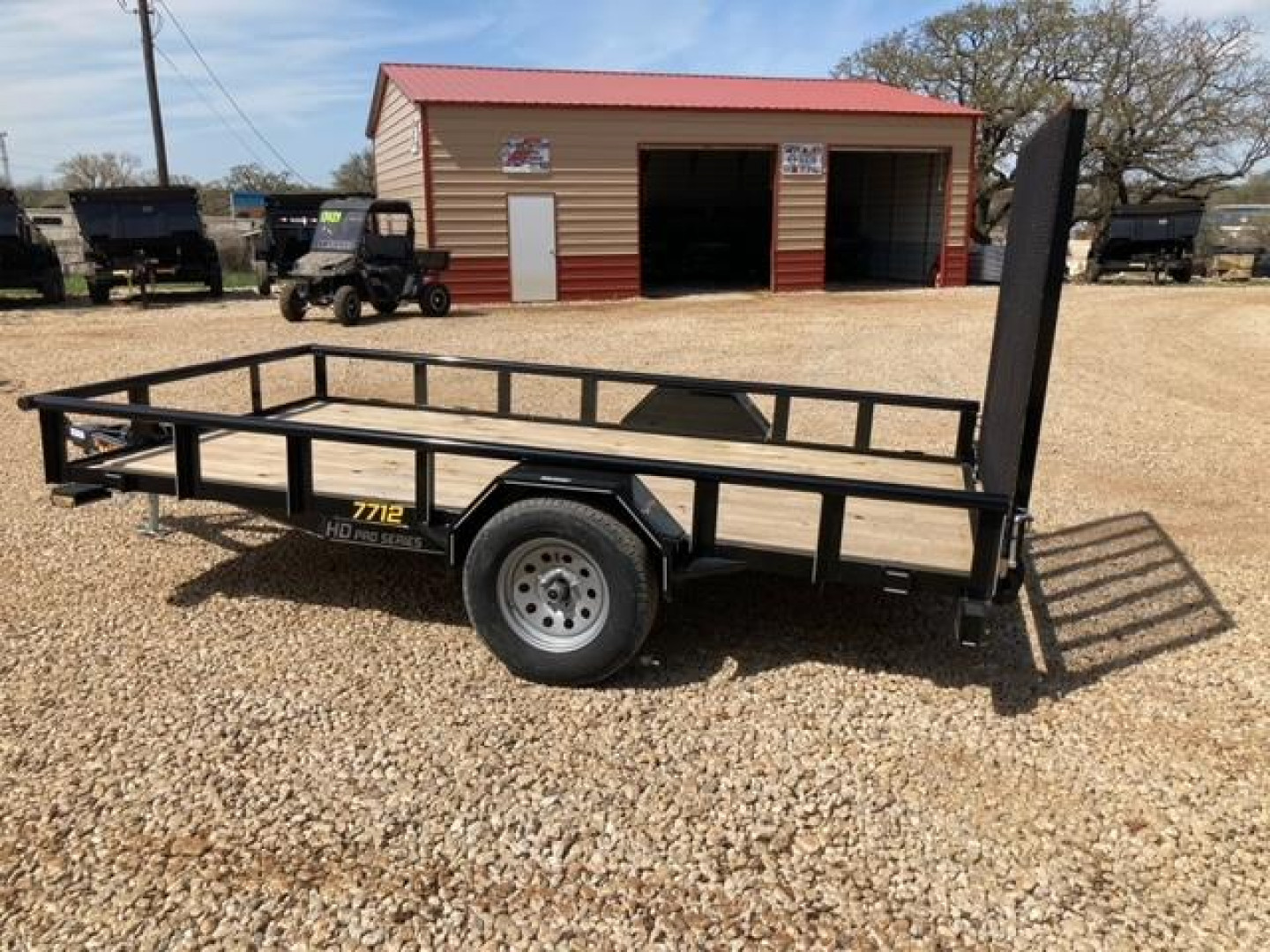 New 77" X 12' Utility Trailer