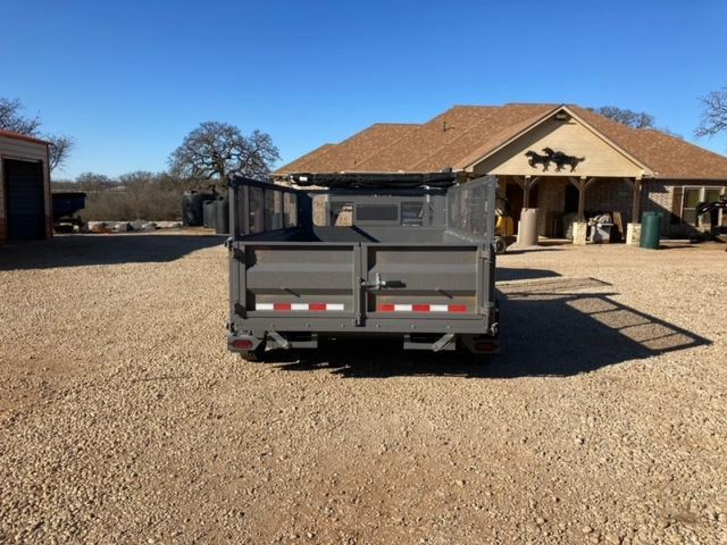 New 82" X 20' Front Flat Rear Dump -20 Dump Combo Trailer