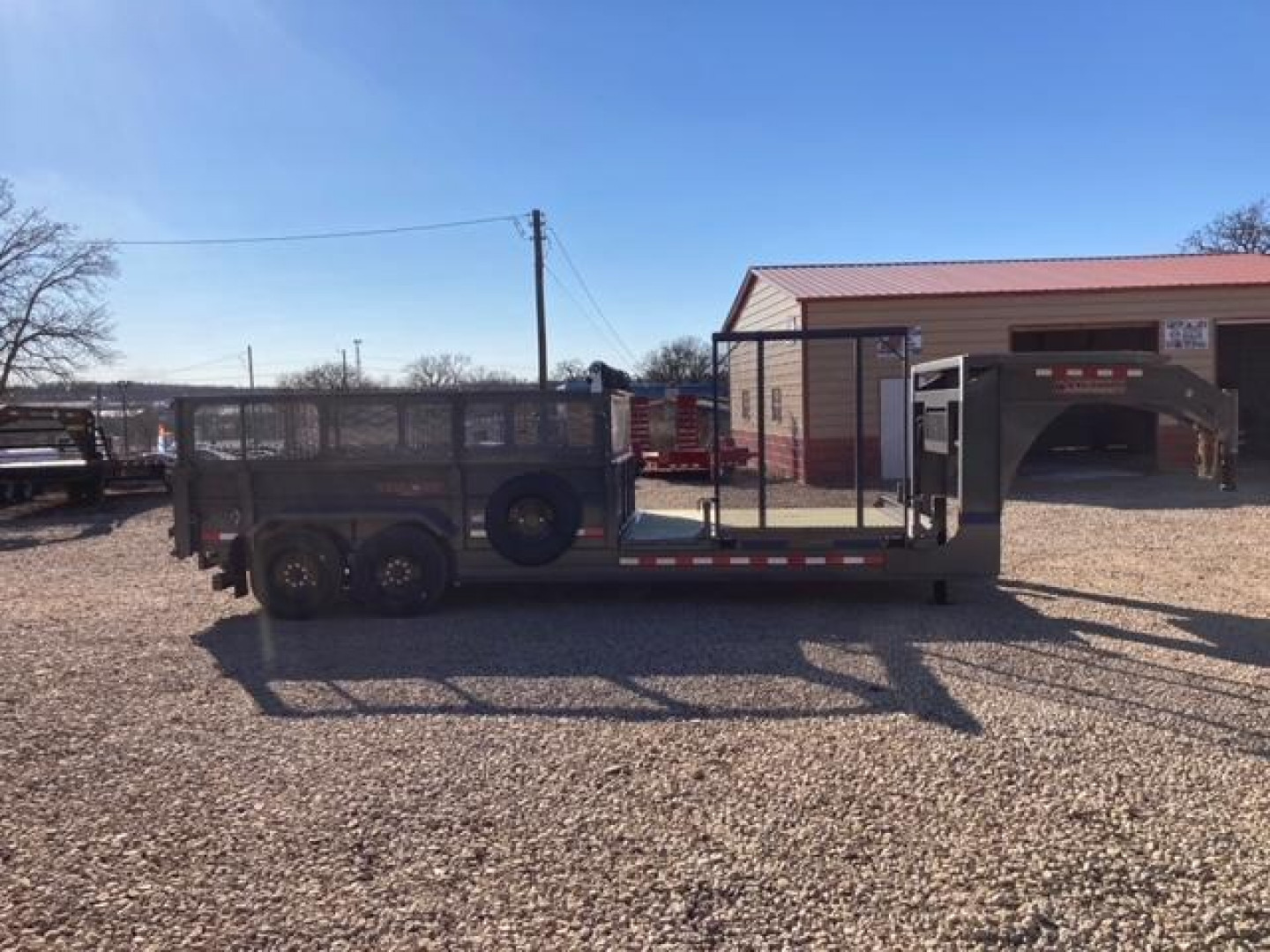 New 82" X 20' Front Flat Rear Dump -20 Dump Combo Trailer