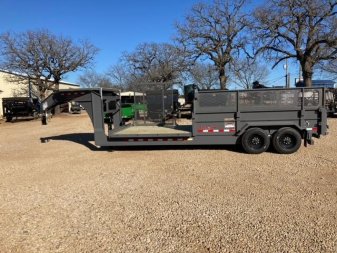 New 82  X 20' Front Flat Rear Dump -20 Dump Combo Trailer