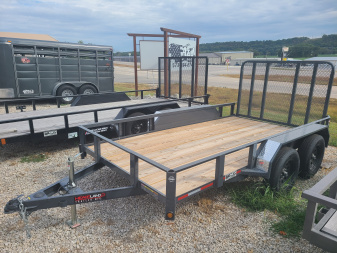 New Heartland 76x12' Tandem axle, 4'G Black