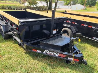 New Liberty 83 x 14' telescopic dump bed, 7k axles, 7 gauge floor, fork carrier