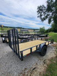New Heartland Utility, 76"x 14' UTILITY 4' REAR GATE, #816