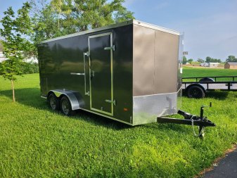 New Haul About Cargo - Charcoal gray 7 x 16 tandem axles, .030 alum, #810