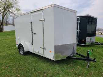 New 2024 Haul About 6 X 12 WHITE CARGO, single axle, Cougar package