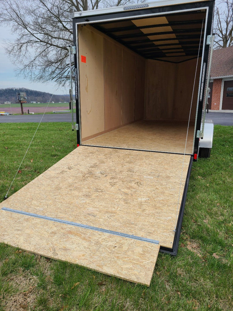 New 2024 Haul About 7 X 16 Black Cargo, 6" addntl height, TANDEM AXLES