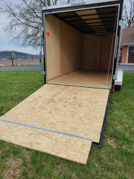 New 2024 Haul About 7 X 16 Black Cargo, 6" addntl height, TANDEM AXLES