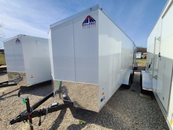 New 16' TANDEM CARGO Flush Lock, Ramp Door