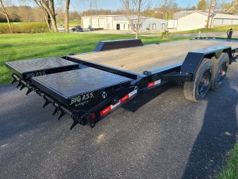 New Liberty 19'+3' Equipment 2-8k axles, Bigass Ramps, fork carriers, I beam, big toolbox, 18 ply tires, #781