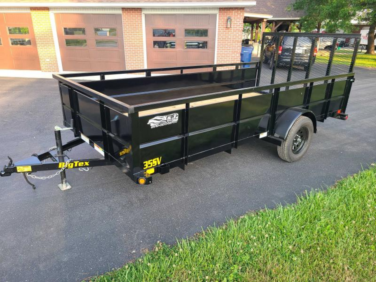 New 2024 Big Tex Utility 6.5 X 14', 2' Metal Sides,4' RAMP, #679