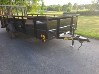 New 2024 Big Tex Utility 6.5 X 14', 2' Metal Sides,4' RAMP, #679