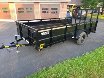 New 2024 Big Tex Utility 6.5 X 14', 2' Metal Sides,4' RAMP, #679