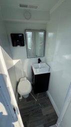 New 4-Room Platform Restroom Trailer