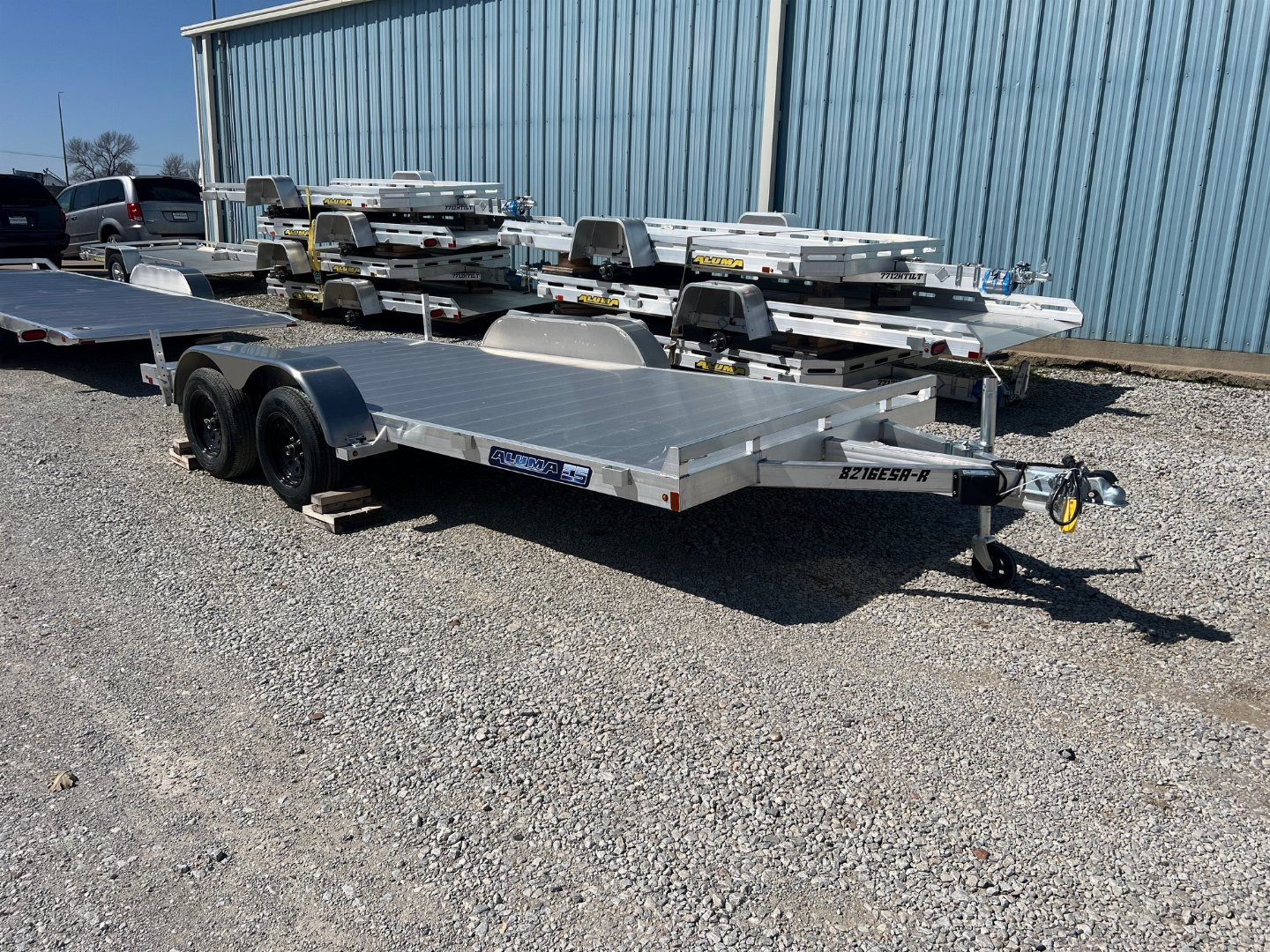 New 2026 Aluma 8216ESA-TA-EL-R-RTD Car / Racing Trailer