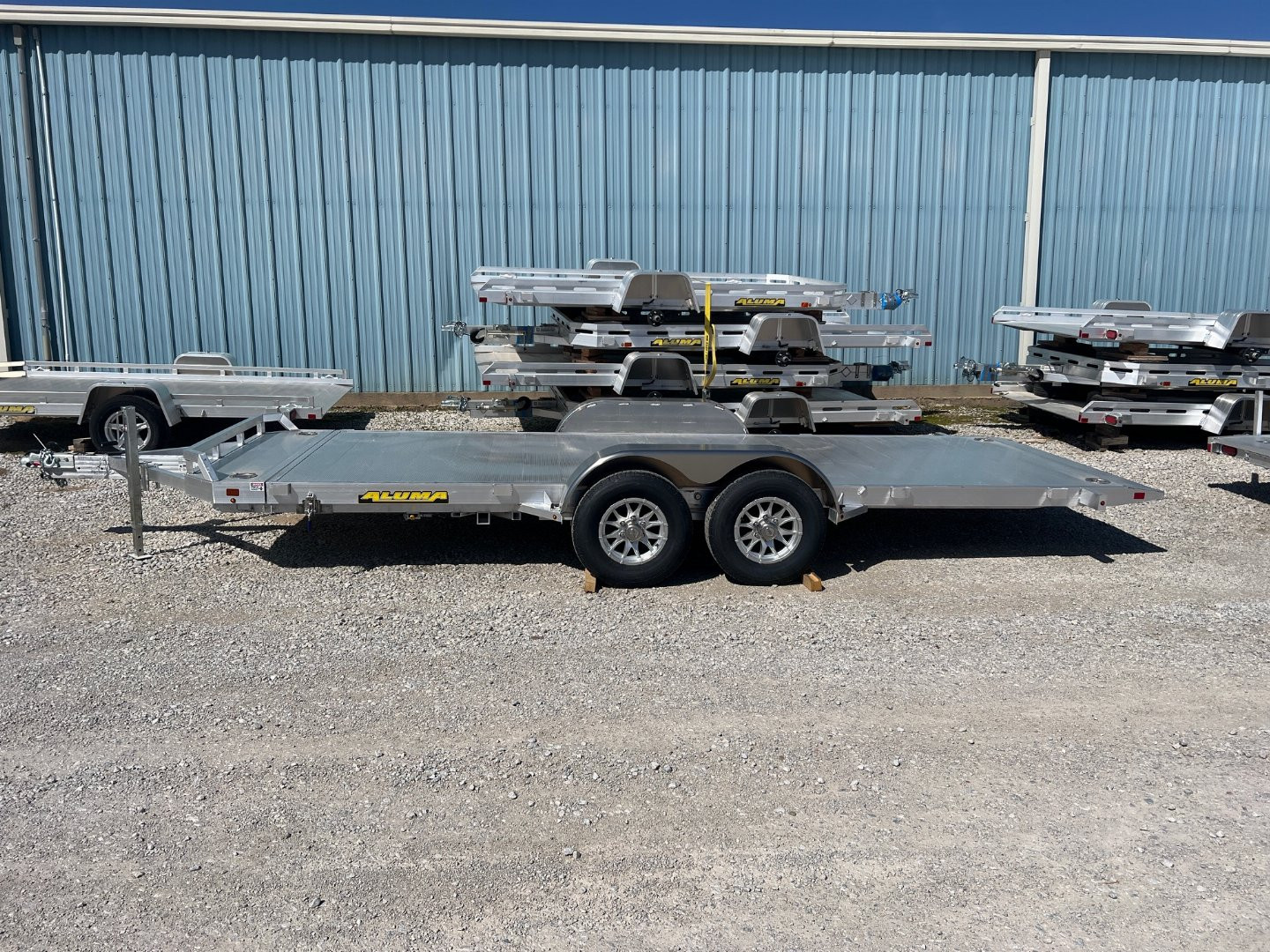 New 2026 Aluma 8218TILT-TA-EL-RTD Car / Racing Trailer